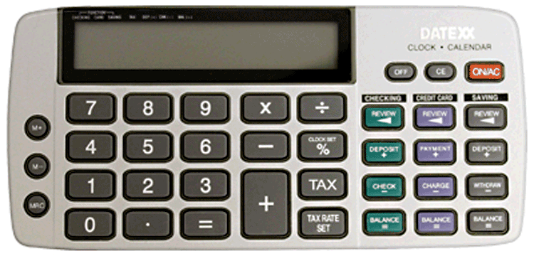 Checkbook Calculator (without checkbook cover)