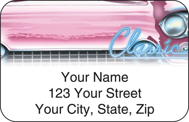 Classic Road Trip Address Labels