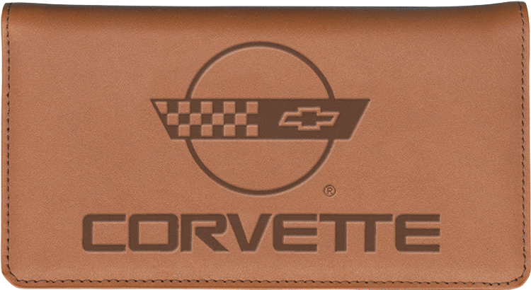 Corvette History Leather Checkbook Cover