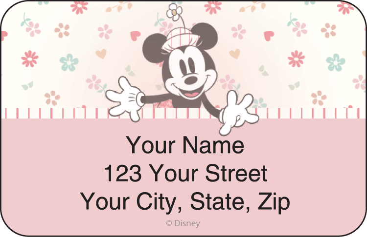 Disney Vintage Minnie Address Labels