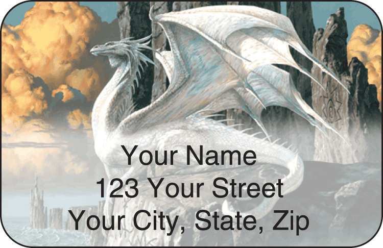 Dragons by Ciruelo Address Labels