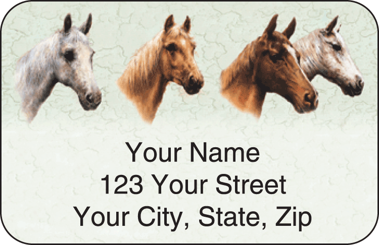 Horses Address Labels