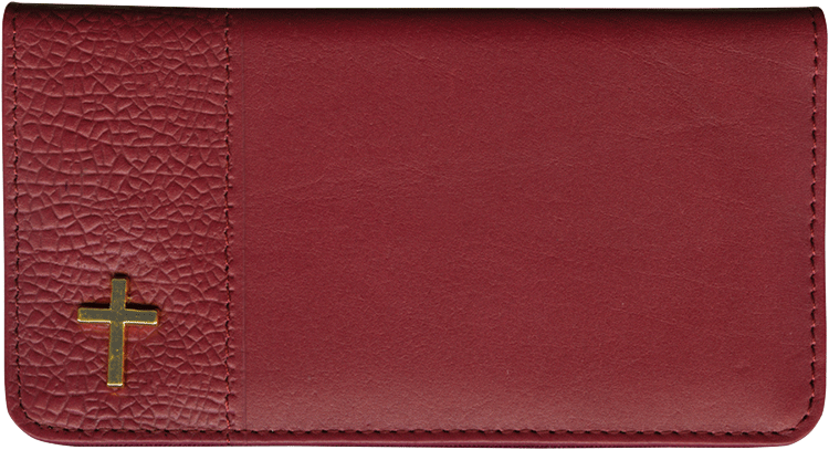 Inspirations Leather Checkbook Cover
