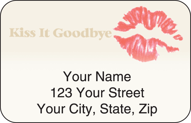 Kiss It Goodbye Address Labels