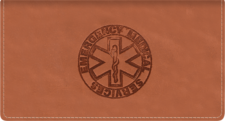 Paramedic Leather Checkbook Cover