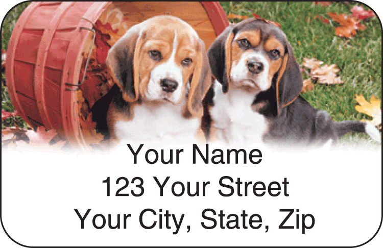 Puppy Pals Address Labels