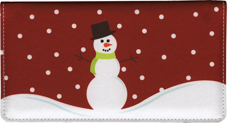 Snowman Checkbook Cover