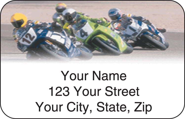 Street Bike Address Labels