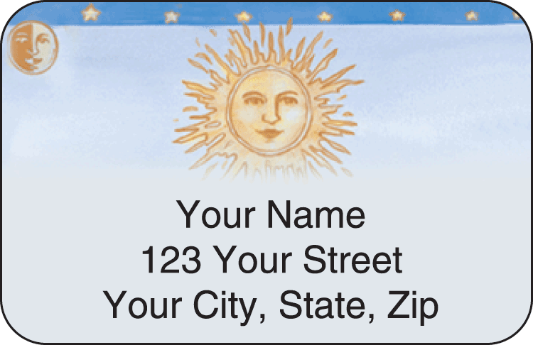 Sun & Moon Address Labels