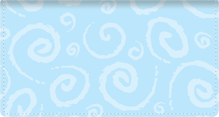 Swirls Fabric Checkbook Cover