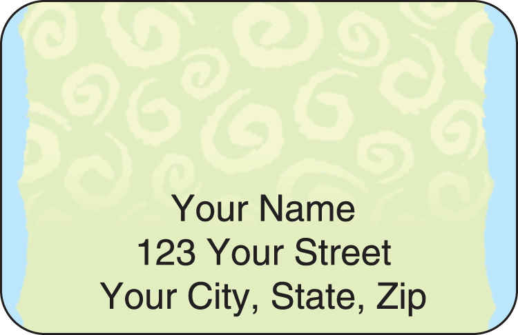 Swirls Address Labels