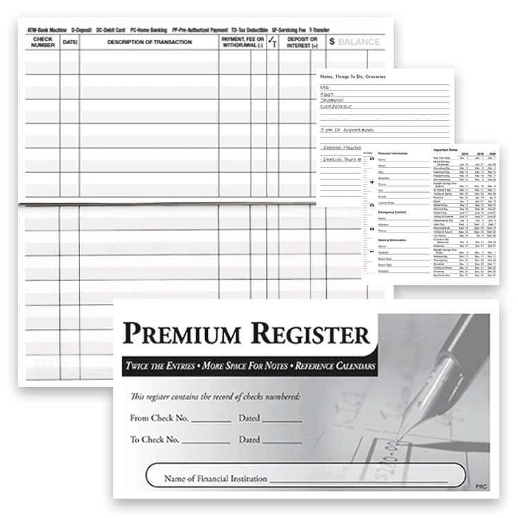 3-pack Premium Register