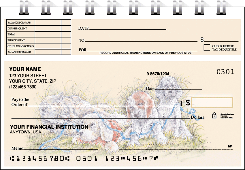 Animal Friends Top Stub Checks - Singles