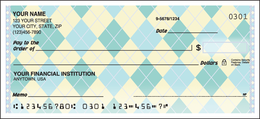 Argyle Checks - 1 box - Singles