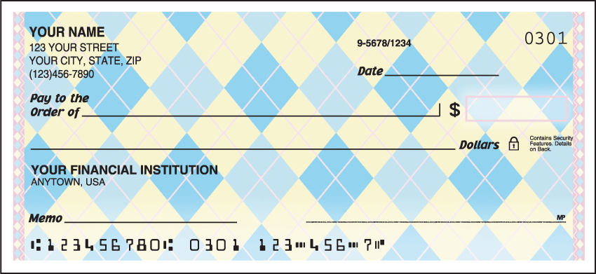 Argyle Checks - 1 box - Singles