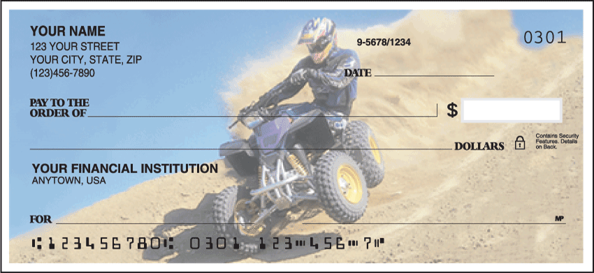 ATV Dirt Wheels Checks - 1 box - Singles