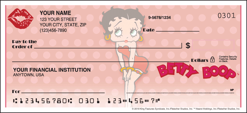 Betty Boop Charm Checks 1 Box Singles