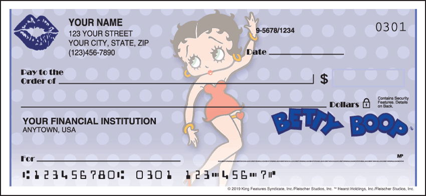 Betty Boop Charm Checks - 1 box - Singles