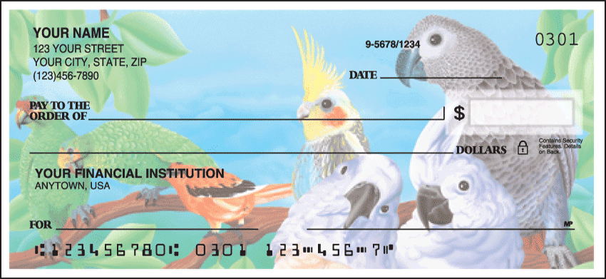 Birds of Paradise Checks - 1 box - Singles