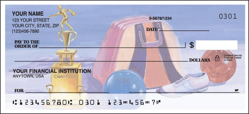 Bowling Checks - 1 box - Duplicates