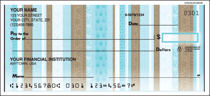 Chocolate Decor Checks - 1 box - Singles