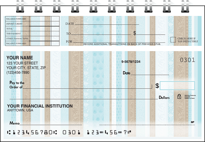 Chocolate Dcor Top Stub Checks - Singles