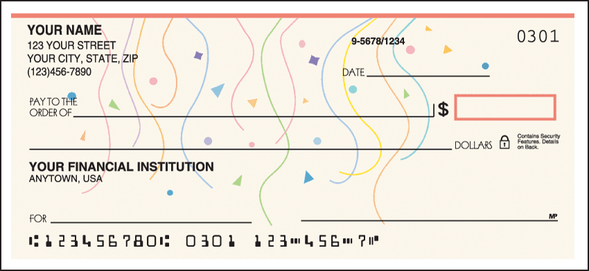 Confetti Checks - 1 box - Duplicates