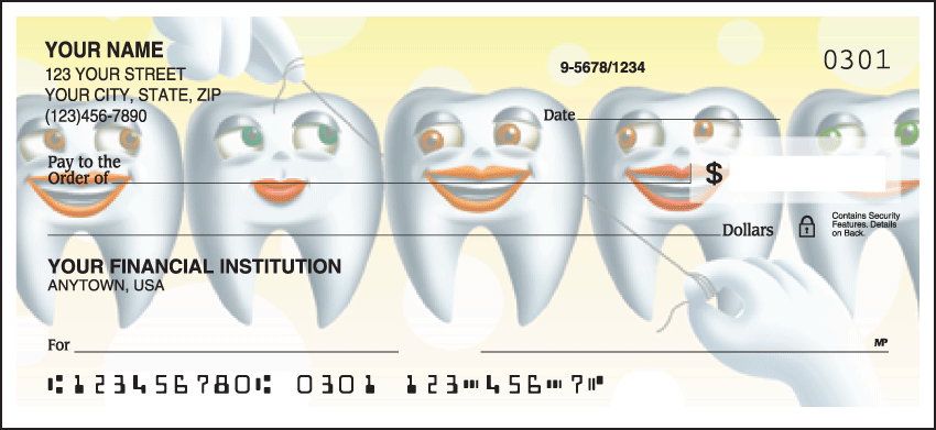 Dental 2 Checks - 1 box - Singles