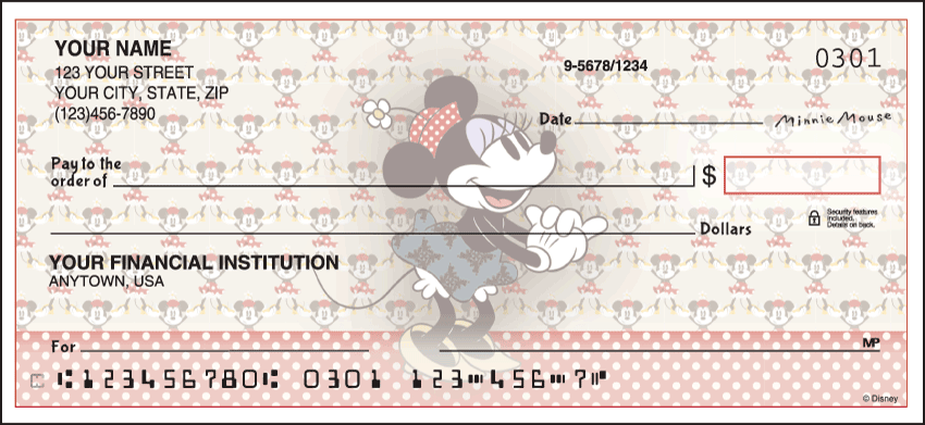 Disney Vintage Minnie Checks - Singles