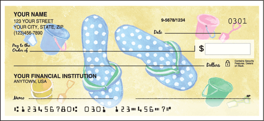 Flip Flops Checks - 1 box - Singles