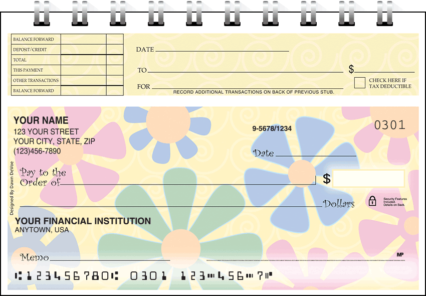 Flower Power Top Stub Checks - Singles