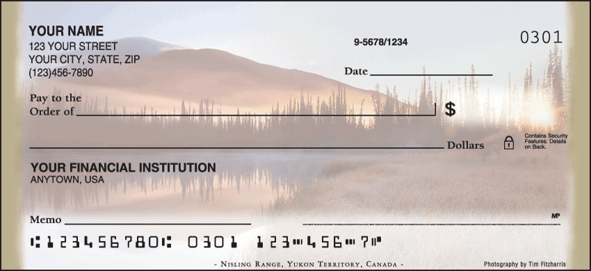 Mountain Reflections Checks - 1 box - Singles