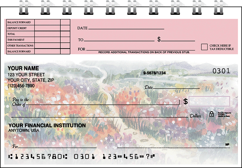 Pastel Gardens Top Stub Checks - Singles