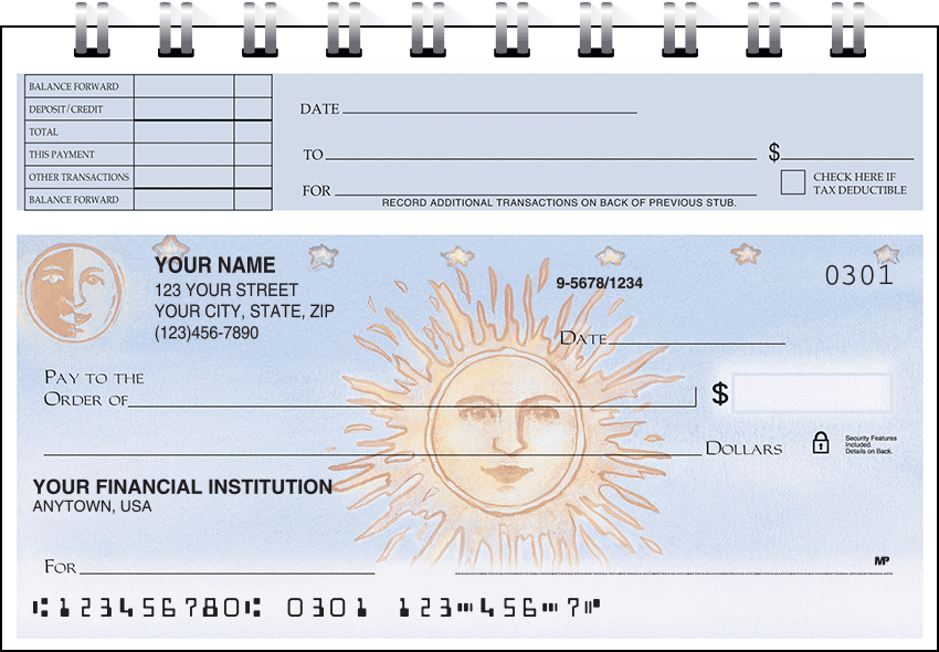 Sun &amp; Moon Top Stub Checks - Singles