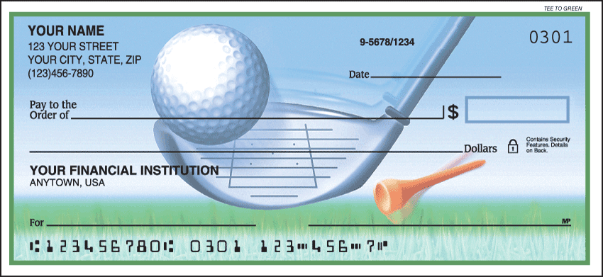 Tee to Green Checks - 1 box - Singles