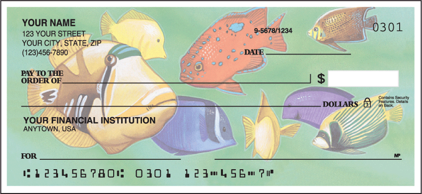 Tropical Aquarium Checks - 1 box - Duplicates