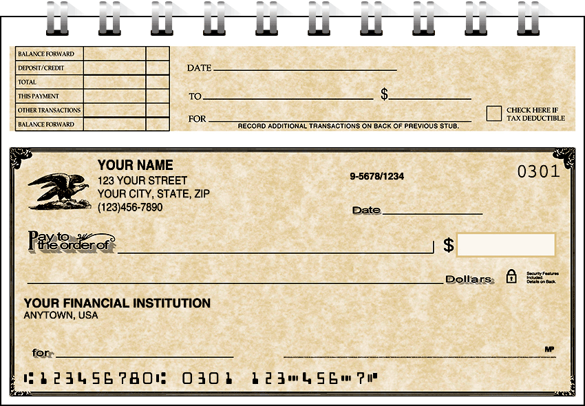 Vintage Top Stub Checks - Singles