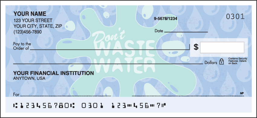 Water Wise Checks - 1 box - Duplicates