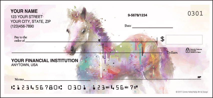 Watercolor Farm Checks - Singles