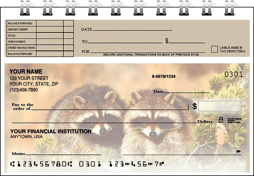 Wildlife 2 Top Stub Checks 1 Box Singles